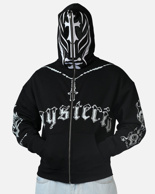 73Studio Rey Mysterio Masked Hoodie Black