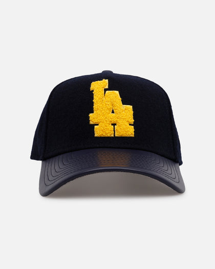 New Era Los Angeles Dodgers 'Varsity' 9FORTY A-Frame Strapback Navy
