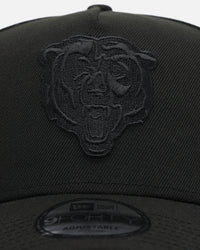 New Era Chicago Bears 'Black On Black' 9FORTY A-Frame Snapback Black/Black