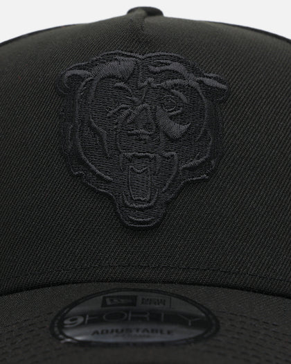 New Era Chicago Bears 'Black On Black' 9FORTY A-Frame Snapback Black/Black