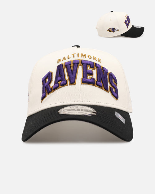 New Era Baltimore Ravens 'Vintage Arch Logo' 9FORTY A-Frame Snapback Official Team Colors
