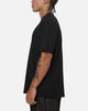 Carre Box Check T-Shirt Solid Black