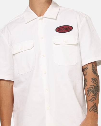 Von Dutch Oval Button Up Shirt White