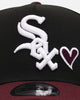 New Era Chicago White Sox 'Burgundy Hearts' 9FORTY A-Frame Snapback Black/Maroon