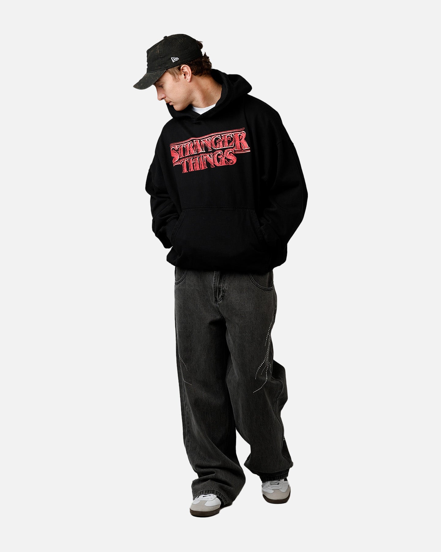 73Studio X Stranger Things Hawkins Heroes Hoodie Black | Culture