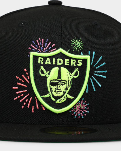 New Era Oakland Raiders 'New Year's Eve' 59FIFTY Fitted Black