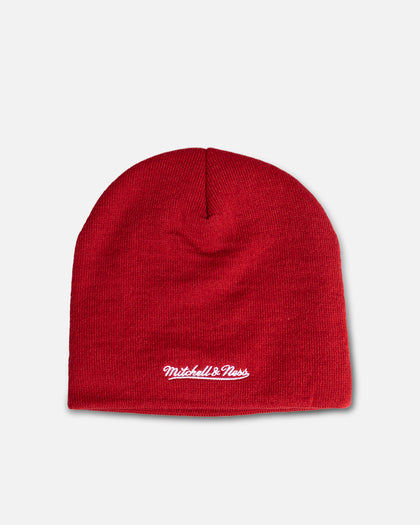 Mitchell & Ness Chicago Bulls Outer Limits Skull Beanie Red