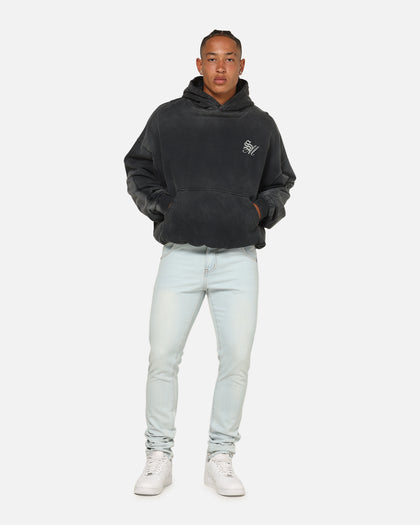 Saint Morta Celestial Boxy Hoodie Black Wash