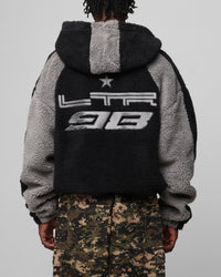 Loiter Speedway Fleece Jacket Black/Grey