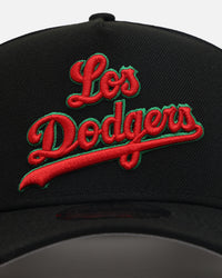 New Era Los Angeles Dodgers 'Sugar Skull Side Patch' 9FORTY A-Frame Snapback Black/Red/Green