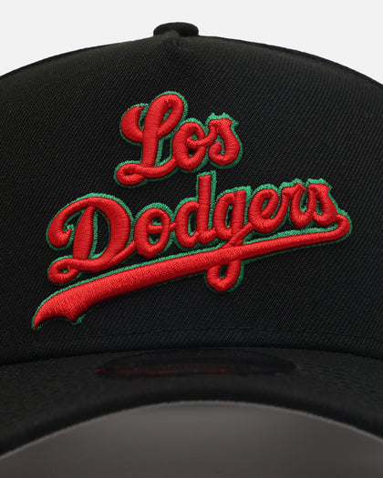 New Era Los Angeles Dodgers 'Sugar Skull Side Patch' 9FORTY A-Frame Snapback Black/Red/Green