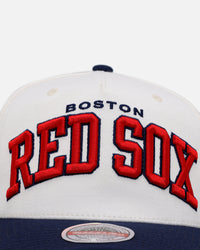 Mitchell & Ness Boston Red Sox 'Arch' MVP Snapback Cream