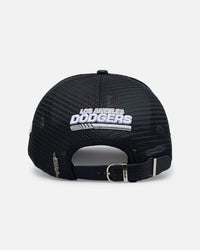 Pro Standard Los Angeles Dodgers Fast Lane Logo Wool Trucker Strapback Black