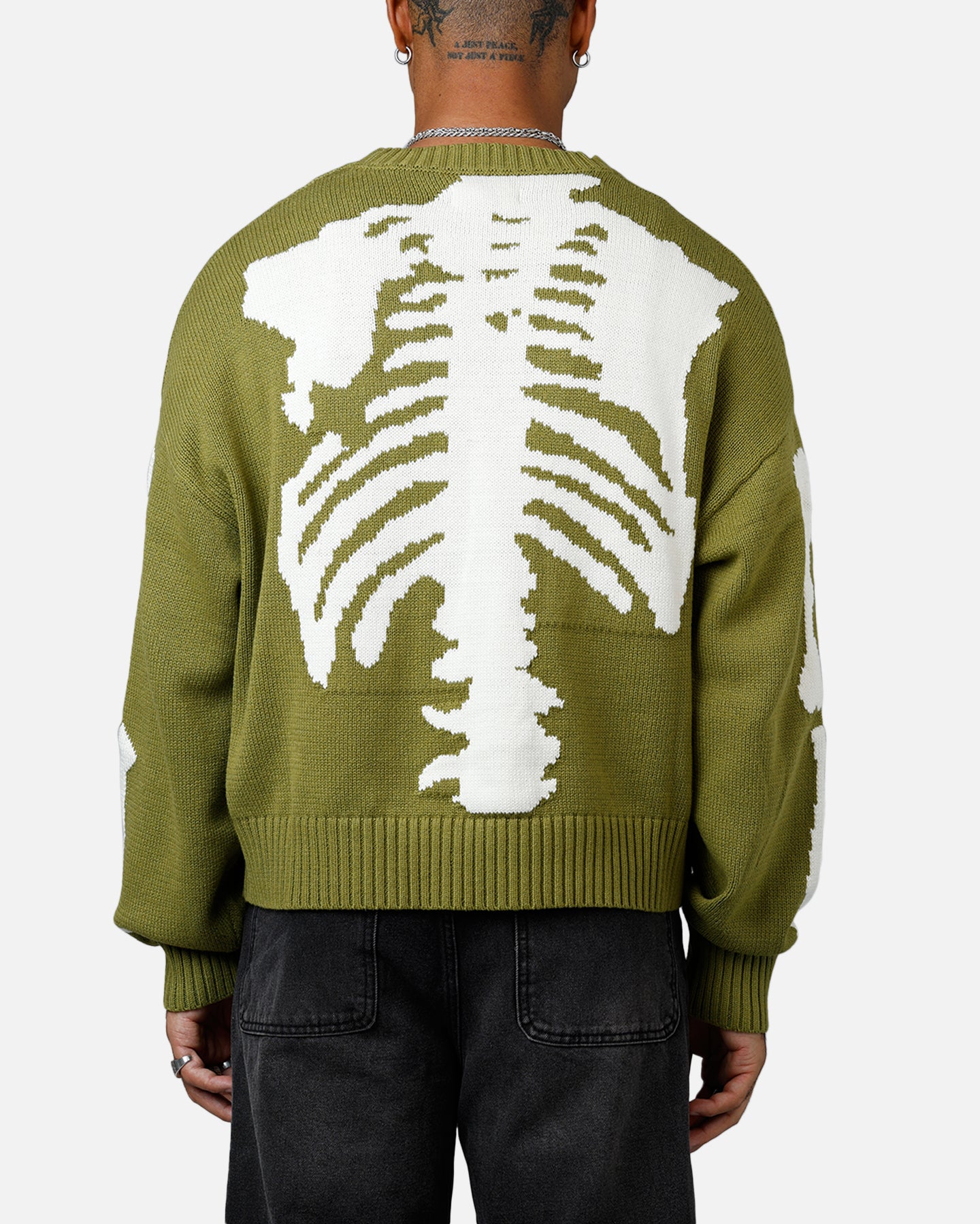 MxM MASSES ニットセーター M MNML Skeleton Knit Sweater Moss | Culture Kings US