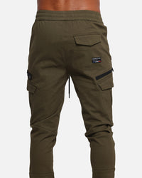 Carre Evolution Cargo Joggers Olive Green