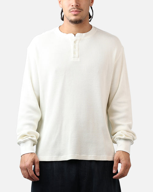 American Thrift Waffle Henley Shirt Washed Stone
