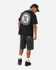 S Double Roots Dot T-Shirt Washed Black