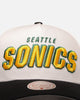Mitchell & Ness Seattle SuperSonics 'Draft Day' Pro Pinch Snapback White/Black