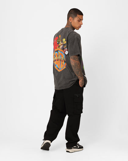 73Studio X Warner Bros. Marvin The Martian Vintage Heavyweight T-Shirt Black Wash