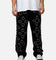 MNML Ultra Baggy Jewel Applique Pants Black