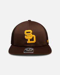47 Brand San Diego Padres '47 Captain Vintage Trucker Snapback Brown