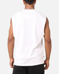 Saint Morta Official Oversized Muscle T-Shirt White/Black