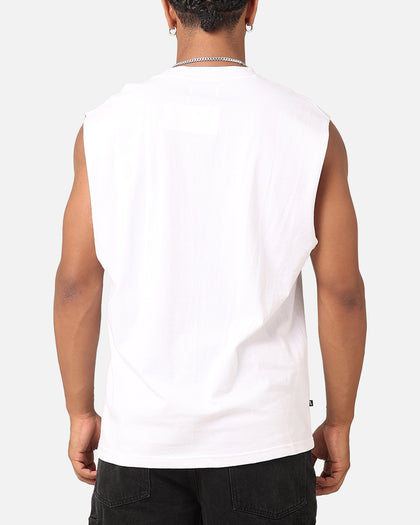 Saint Morta Official Oversized Muscle T-Shirt White/Black