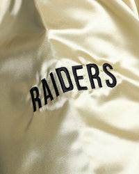 Mitchell & Ness Las Vegas Raiders Fashion Lightweight Satin Jacket Light Gold