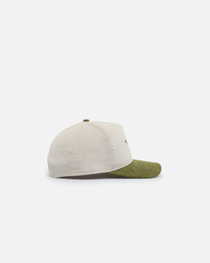 New Era Houston Astros 'Dusty Olive Corduroy' Golfer Pre-Curved Snapback Green Med