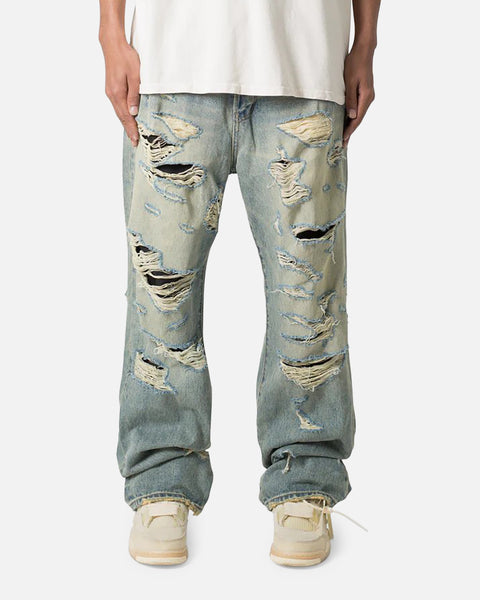 【値下げ可能】mnml ULTRA BAGGY DISTRESSED DENIM MNML Ultra Baggy Distressed Jeans Vintage Blue | Culture Kings US