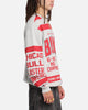 Mitchell & Ness Chicago Bulls Letterform Crewneck Grey Marle/Official Team Color