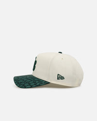 New Era Tampa Bay Rays 'Croc Skin 2.0' 9FORTY A-Frame Snapback Chrome/Dark Green