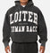 Loiter College Dropout Hoodie Washed Black