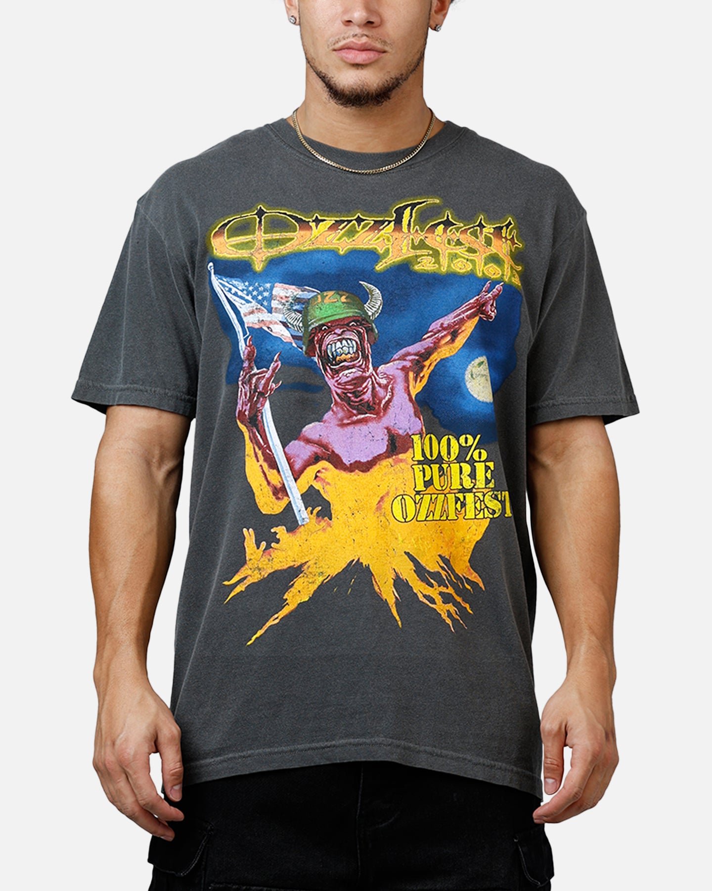 Global Merchandising Ozzy Osbourne 2003 Ozzfest T-Shirt Washed