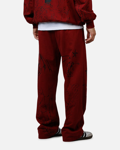 Revenge Tattoo Sweatpants Red