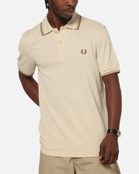 Fred Perry Twin Tipped Polo Shirt Oatmeal