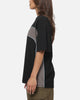 Carre Athletic Panel Crew T-Shirt Washed Black
