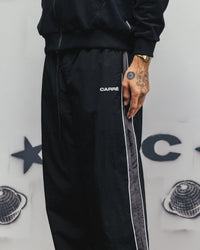 Carre Rally Panelled Nylon Joggers Black