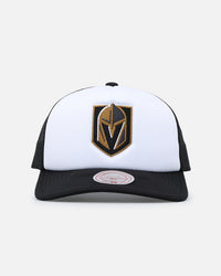 Mitchell & Ness Vegas Golden Knights Logo Foam Trucker Snapback Black/White
