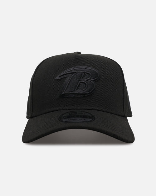 New Era Baltimore Ravens 'Black on Black' 9FORTY A-Frame Snapback Black/Black