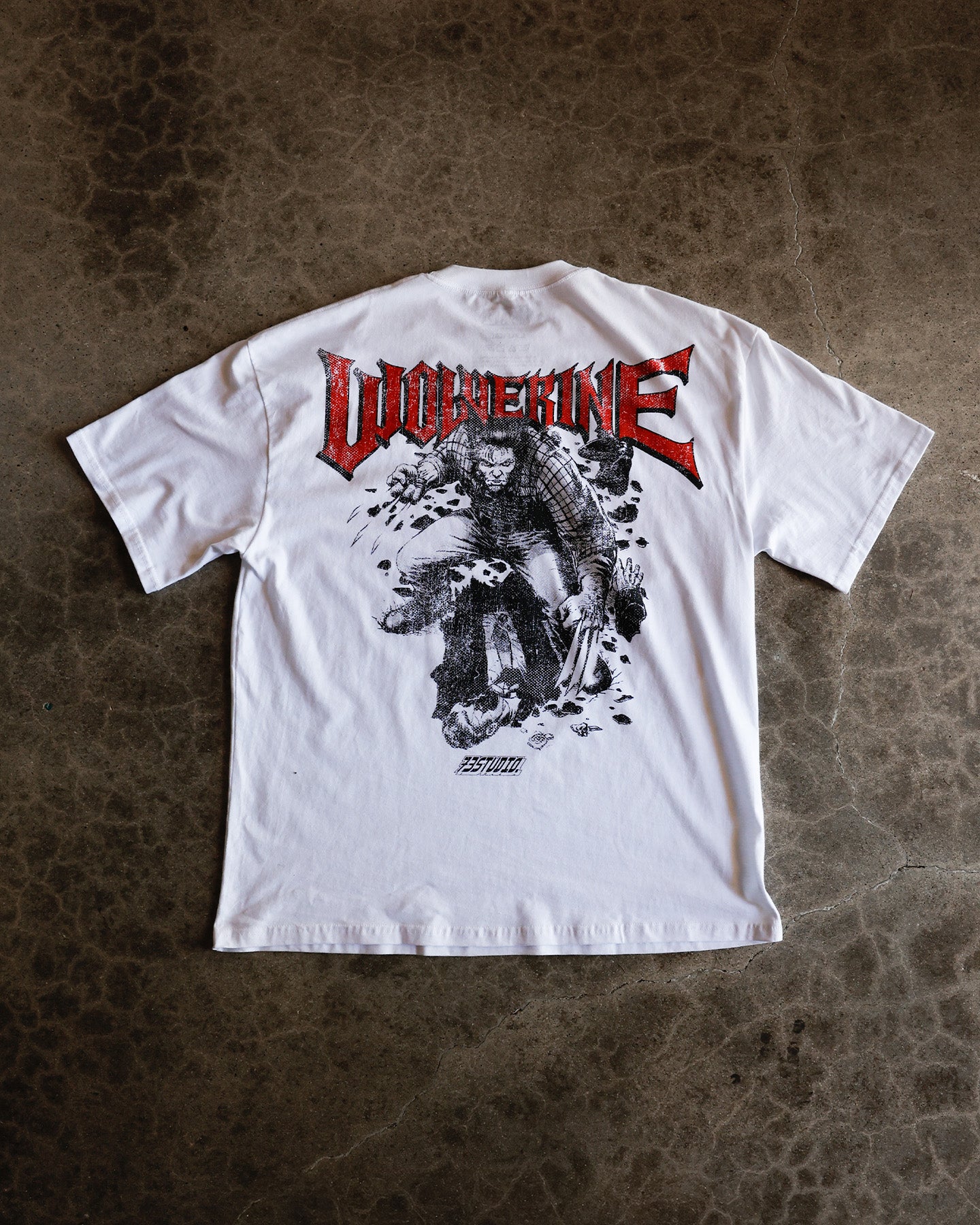 73Studio Marvel X-Men Wolverine Vintage T-Shirt White | Culture