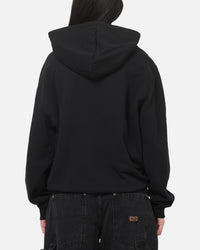 S Double Triple Block Zip Hoodie Black