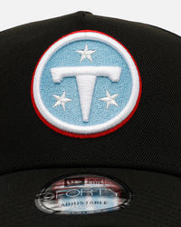 New Era Tennessee Titans 'Black And Team Color' 9FORTY A-Frame Snapback Black/Official Team Color
