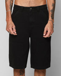 Ed Hardy Dragon Jorts Black