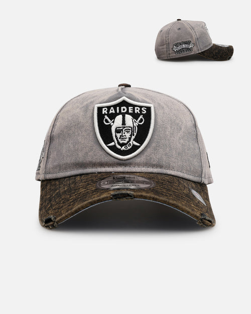 New Era Las Vegas Raiders 'Washed Storm Gray' 9FORTY A-Frame Snapback Gray