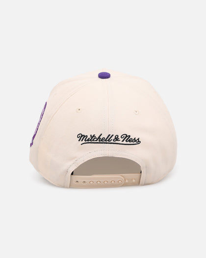 Mitchell & Ness Los Angeles Lakers 'Chainstitch Wordmark' Pro Pinch Snapback Purple