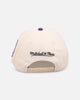 Mitchell & Ness Los Angeles Lakers 'Chainstitch Wordmark' Pro Pinch Snapback Purple