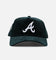 New Era Atlanta Braves 'Plush Chenille' 9FORTY A-Frame Snapback Dark Green