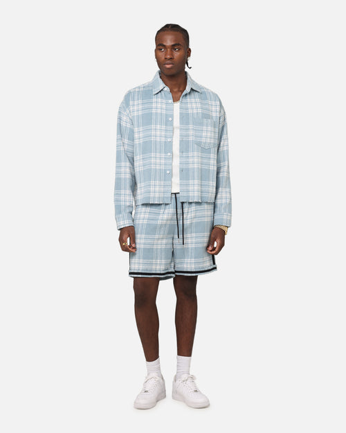 XXIII Plaid Ball Shorts Blue