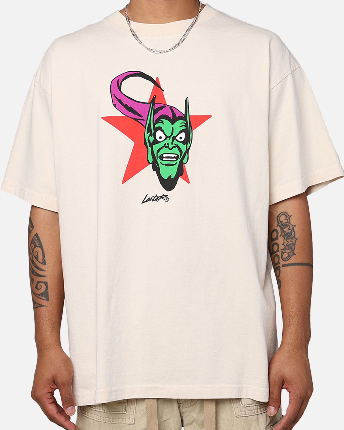 Marvel Spider-Man Green Goblin T-Shirt Off White | Culture Kings US